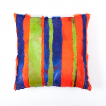 springbok cushion, multi-neon